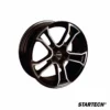 Startech Felge MONOSTAR R, 10J X 22″, Schwarz, Felgenstern Silber, Vollpoliert Discovery 5