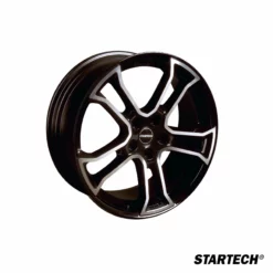 Startech Felge MONOSTAR R, 10J X 22″, Schwarz, Felgenstern Silber, Vollpoliert Discovery 5
