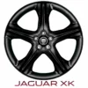Jaguar XK 20"-Leichtmetallfelge "Takoba", Schwarz Hochglänzend